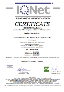 Certificazione ambientale UNI EN ISO 14001 2015